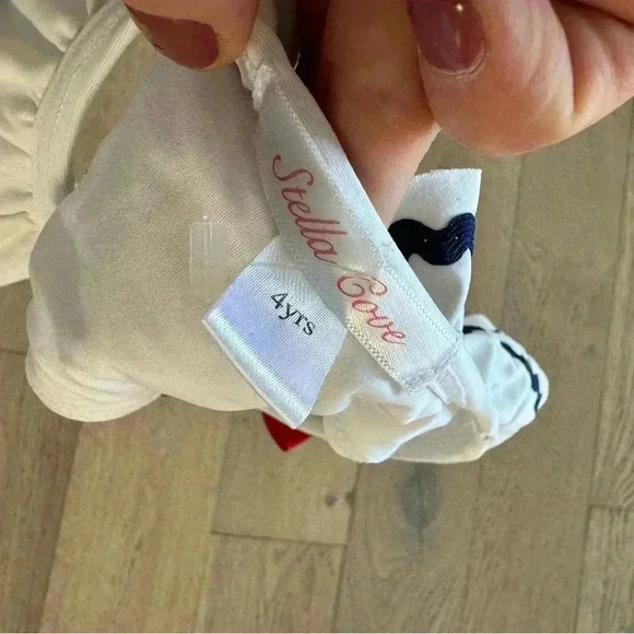 Stella Cove Sailor Ruffle Bikini Top Size 4 - Picture 3 of 3